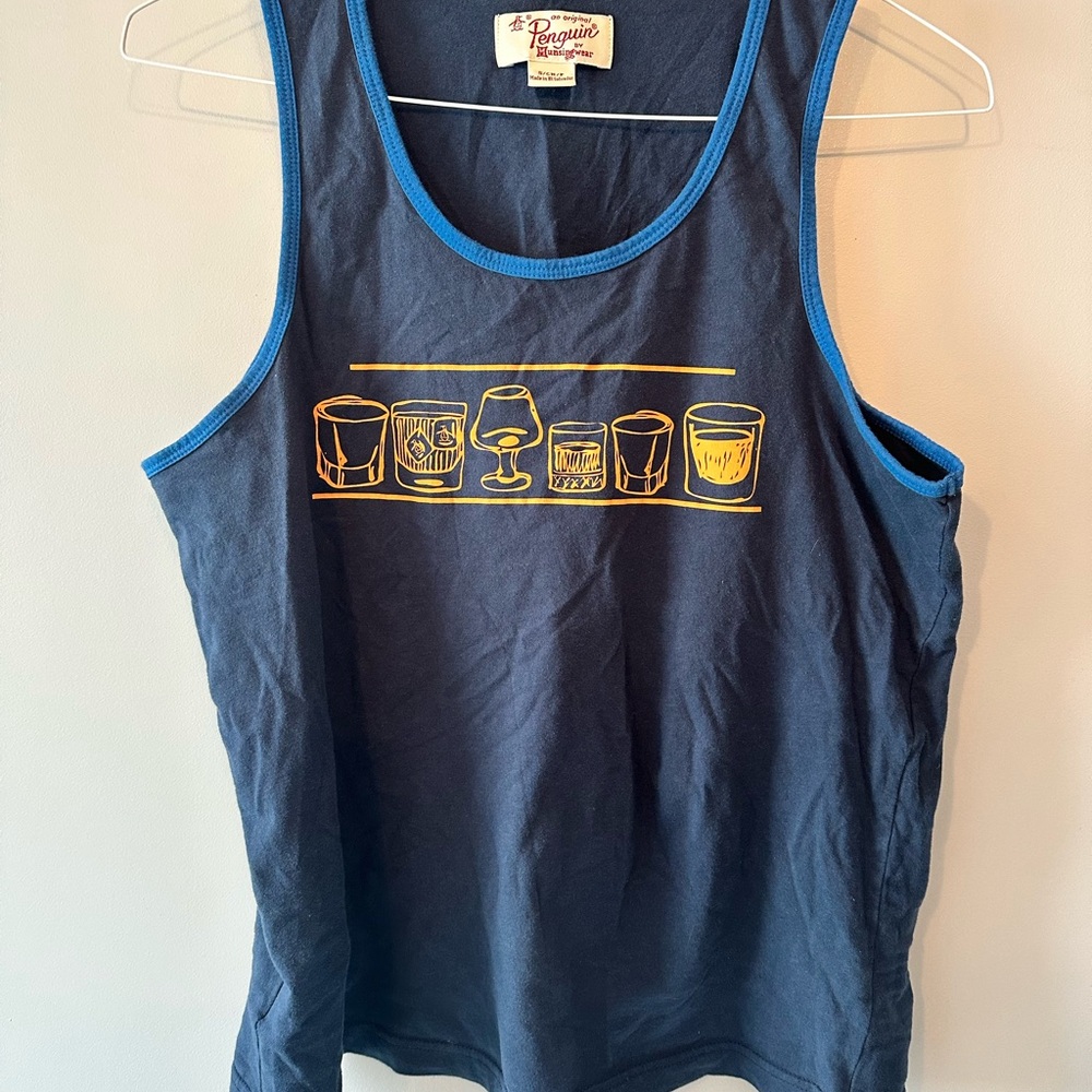 Penguin Navy Blue Tank Top